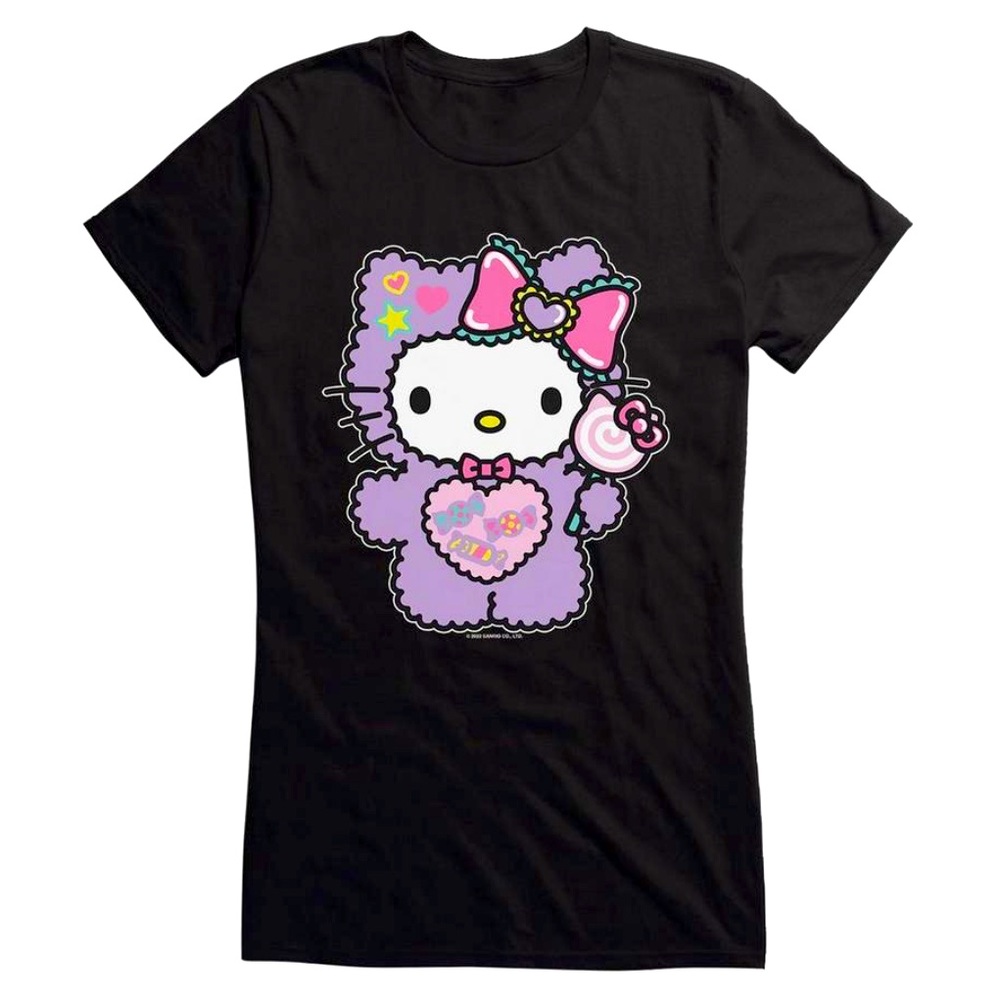 HELLO KITTY sugar rush fuzzy lollipop T-shirt , SANRIO license